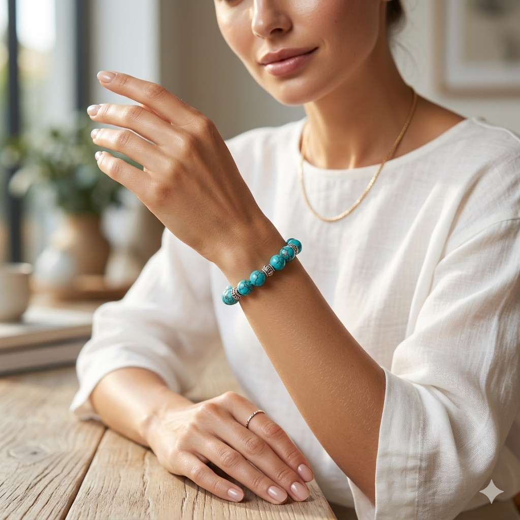 سوار من حجر الفيروز (التركواز)