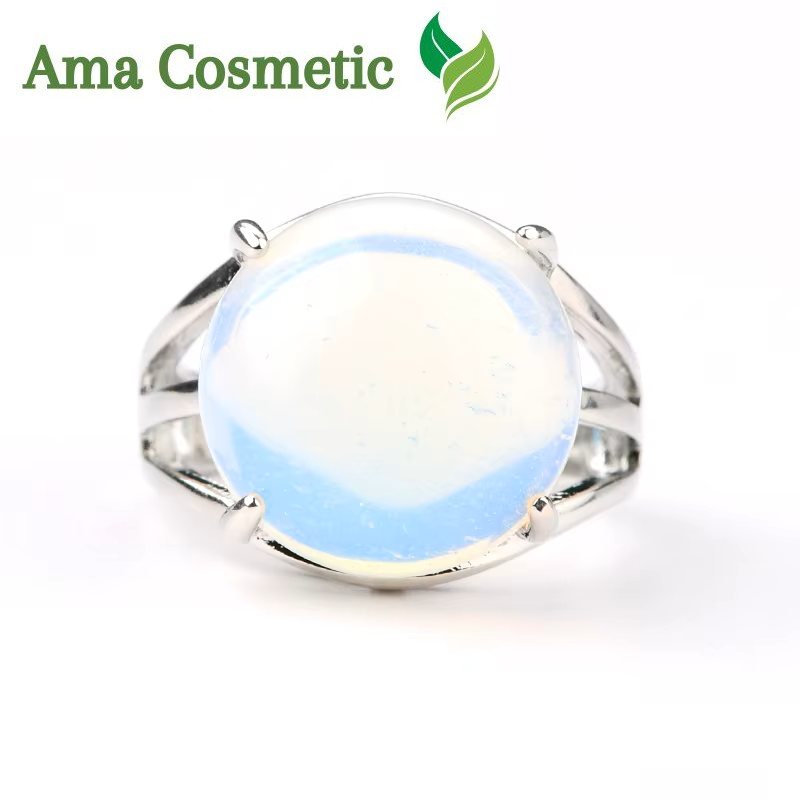 خاتم بحجر الأوبال الطبيعي – أناقة وسحر طبيعي