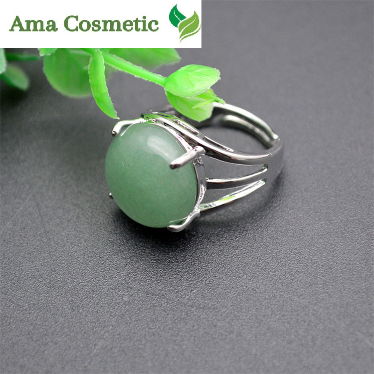 خاتم بحجر الأفنتورين الطبيعي – التوازن والطمأنينة